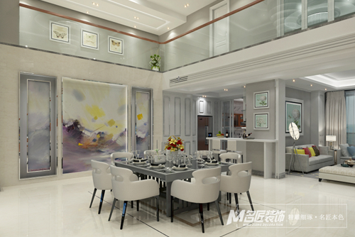 珠海市中海十里觀瀾現(xiàn)代簡約風格復(fù)式裝修案例